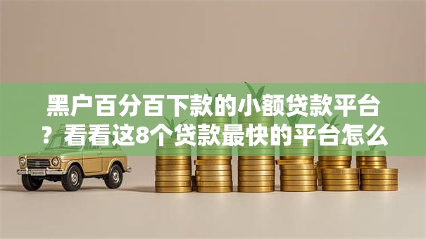 黑户百分百下款的小额贷款平台？看看这8个贷款最快的平台怎么样