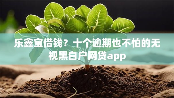 乐鑫宝借钱?十个逾期也不怕的无视黑白户网贷app 乐鑫宝借钱?十个逾期也不怕的无视黑白户网贷app
