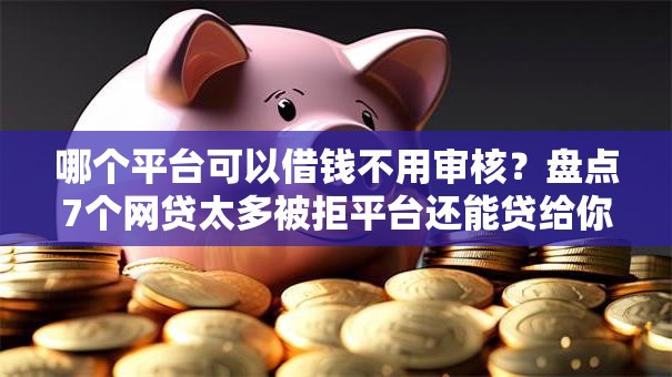 哪个平台可以借钱不用审核？盘点7个网贷太多被拒平台还能贷给你参考