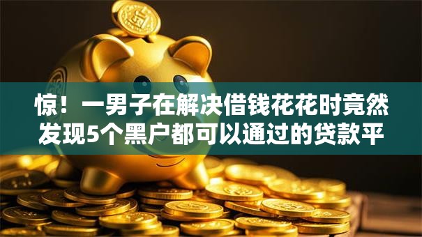 惊！一男子在解决借钱花花时竟然发现5个黑户都可以通过的贷款平台，事后分享了出来