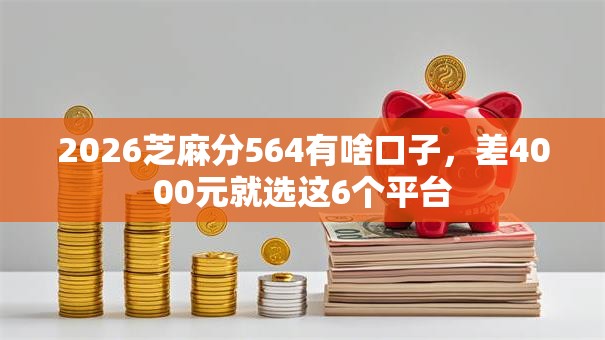 2026芝麻分564有啥口子,差4000元就选这6个平台 2026芝麻分564有啥口子,差4000元就选这6个平台