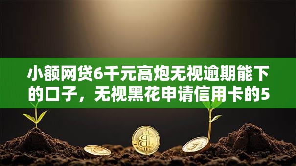 小额网贷6千元高炮无视逾期能下的口子,无视黑花申请信用卡的5个平台介绍 小额网贷6千元高炮无视逾期能下的口子,无视黑花申请信用卡的5个平台介绍