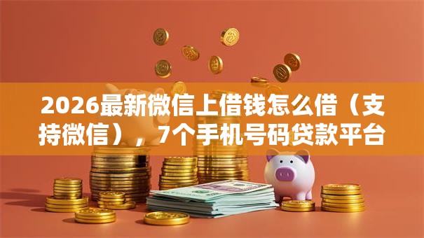 2026最新微信上借钱怎么借（支持微信），7个手机号码贷款平台无私分享