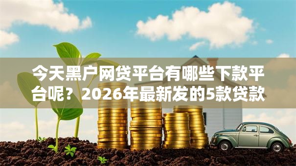 今天黑户网贷平台有哪些下款平台呢？2026年最新发的5款贷款口子