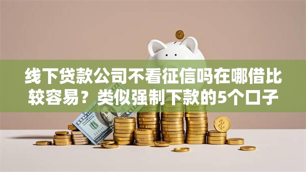 线下贷款公司不看征信吗在哪借比较容易？类似强制下款的5个口子参考
