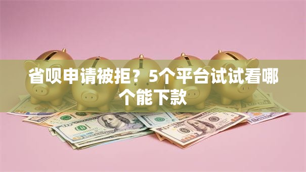 省呗申请被拒？5个平台试试看哪个能下款