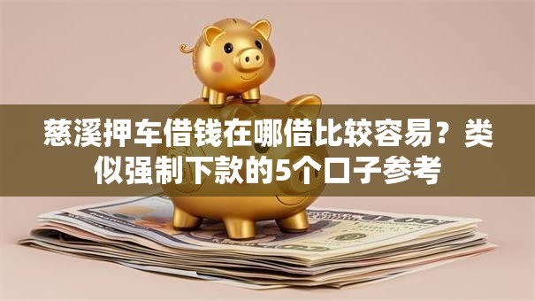 慈溪押车借钱在哪借比较容易?类似强制下款的5个口子参考 慈溪押车借钱在哪借比较容易?类似强制下款的5个口子参考