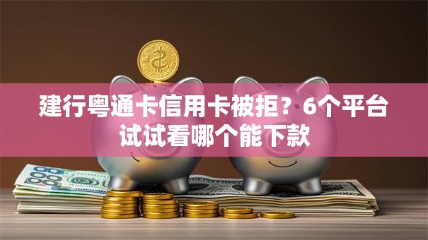 建行粤通卡信用卡被拒？6个平台试试看哪个能下款