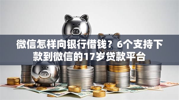 微信怎样向银行借钱？6个支持下款到微信的17岁贷款平台