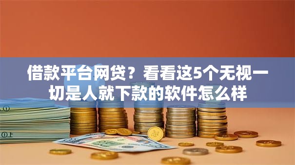 借款平台网贷？看看这5个无视一切是人就下款的软件怎么样