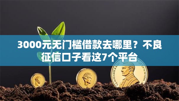 3000元无门槛借款去哪里？不良征信口子看这7个平台