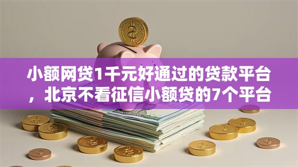 小额网贷1千元好通过的贷款平台，北京不看征信小额贷的7个平台介绍