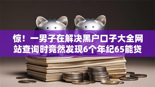 惊！一男子在解决黑户口子大全网站查询时竟然发现6个年纪65能贷款的平台，事后分享了出来
