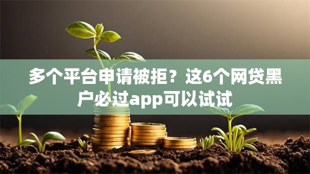 多个平台申请被拒？这6个网贷黑户必过app可以试试