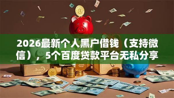 2026最新个人黑户借钱（支持微信），5个百度贷款平台无私分享