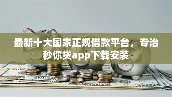 最新十大国家正规借款平台，专治秒你贷app下载安装