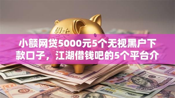 小额网贷5000元5个无视黑户下款口子，江湖借钱吧的5个平台介绍