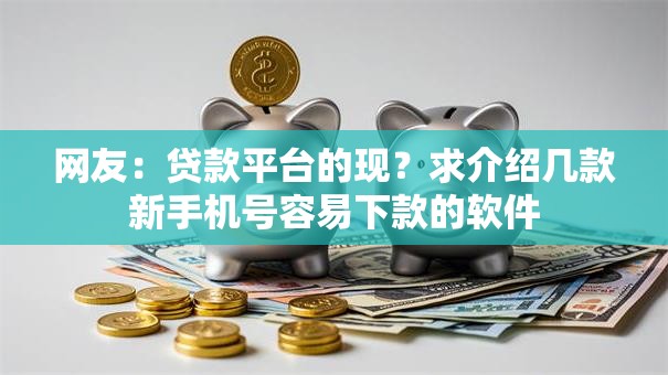 网友：贷款平台的现？求介绍几款新手机号容易下款的软件