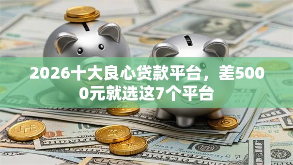 2026十大良心贷款平台，差5000元就选这7个平台