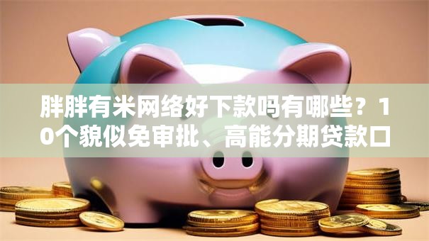 胖胖有米网络好下款吗有哪些？10个貌似免审批、高能分期贷款口子新秀合集