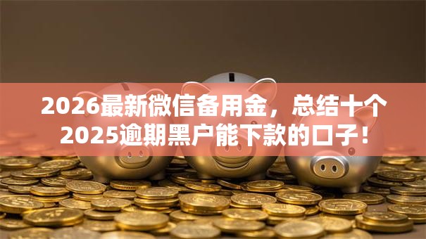 2026最新微信备用金,总结十个2025逾期黑户能下款的口子! 2026最新微信备用金,总结十个2025逾期黑户能下款的口子!
