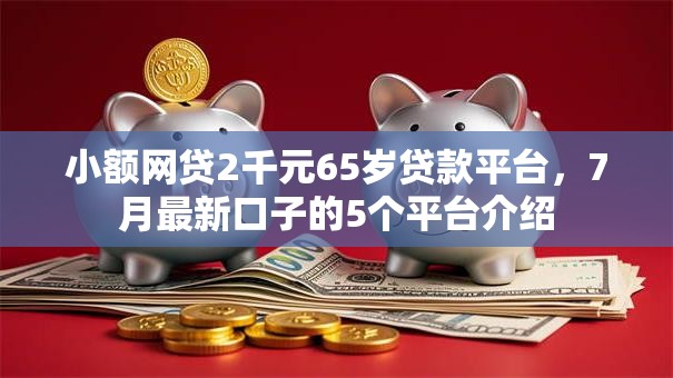 小额网贷2千元65岁贷款平台，7月最新口子的5个平台介绍