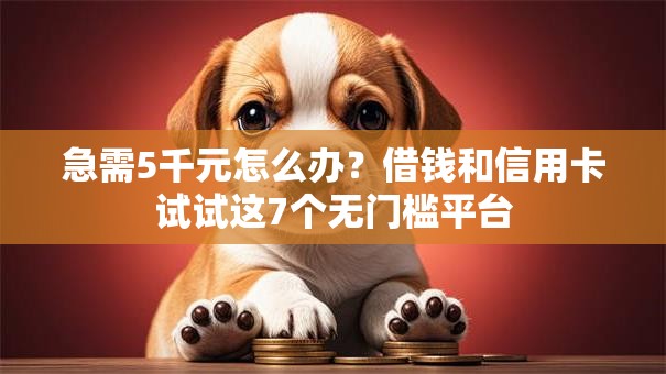 急需5千元怎么办？借钱和信用卡试试这7个无门槛平台
