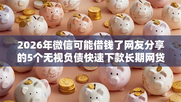 2026年微信可能借钱了网友分享的5个无视负债快速下款长期网贷的口子我觉得不错！