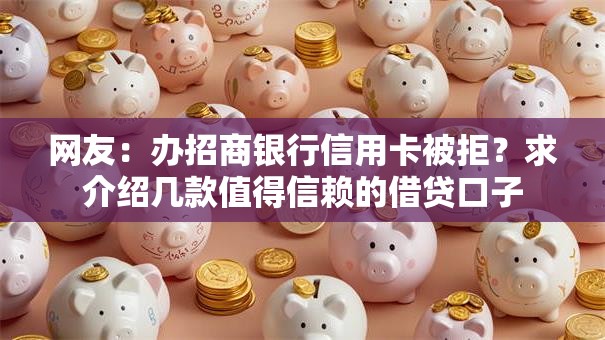 网友：办招商银行信用卡被拒？求介绍几款值得信赖的借贷口子