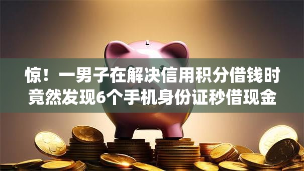 惊！一男子在解决信用积分借钱时竟然发现6个手机身份证秒借现金的app，事后分享了出来