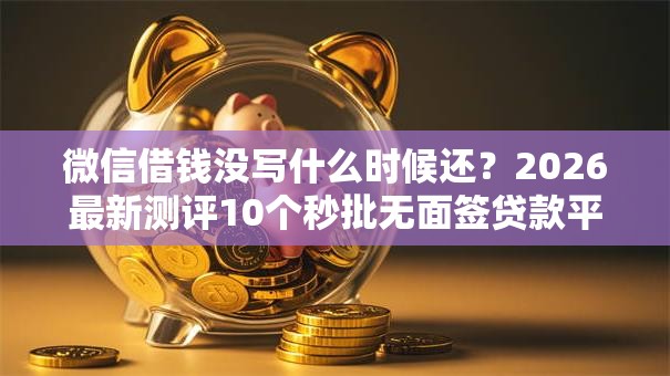 微信借钱没写什么时候还？2026最新测评10个秒批无面签贷款平台