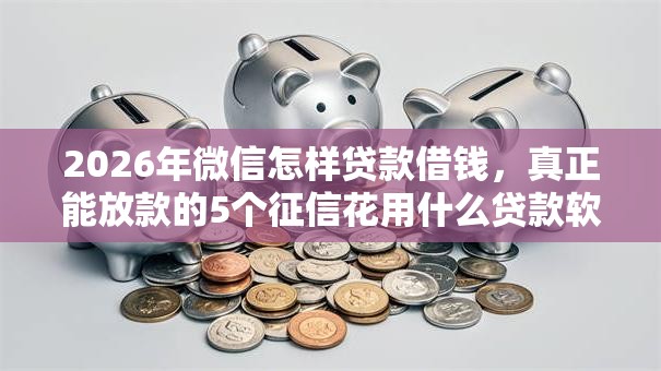 2026年微信怎样贷款借钱，真正能放款的5个征信花用什么贷款软件推荐