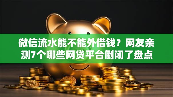 微信流水能不能外借钱？网友亲测7个哪些网贷平台倒闭了盘点