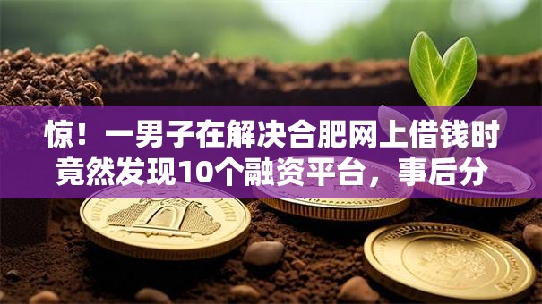 惊！一男子在解决合肥网上借钱时竟然发现10个融资平台，事后分享了出来