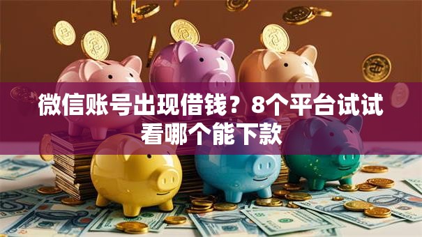 微信账号出现借钱？8个平台试试看哪个能下款
