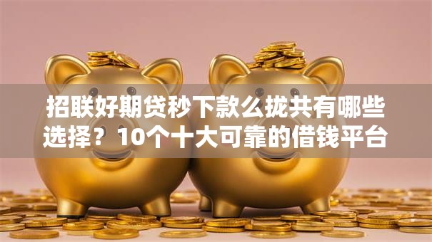 招联好期贷秒下款么拢共有哪些选择？10个十大可靠的借钱平台详解