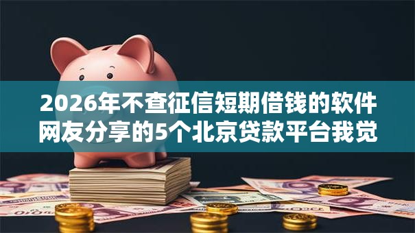 2026年不查征信短期借钱的软件网友分享的5个北京贷款平台我觉得不错！