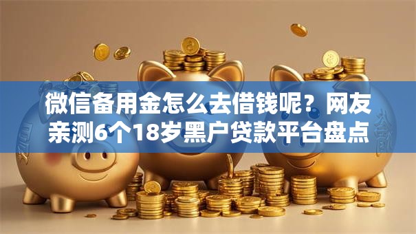 微信备用金怎么去借钱呢?网友亲测6个18岁黑户贷款平台盘点 微信备用金怎么去借钱呢?网友亲测6个18岁黑户贷款平台盘点