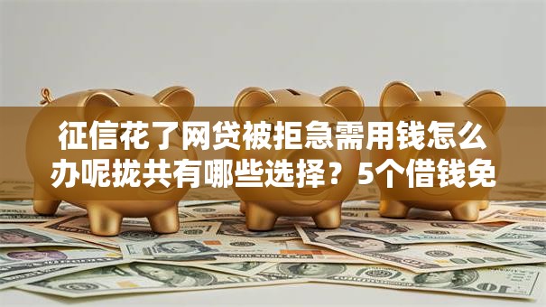 征信花了网贷被拒急需用钱怎么办呢拢共有哪些选择？5个借钱免息平台详解