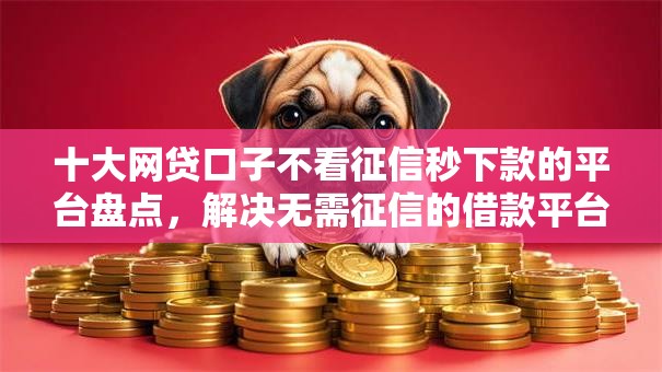 十大网贷口子不看征信秒下款的平台盘点，解决无需征信的借款平台的问题