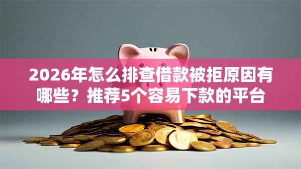2026年怎么排查借款被拒原因有哪些？推荐5个容易下款的平台