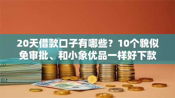20天借款口子有哪些？10个貌似免审批、和小象优品一样好下款的口子合集