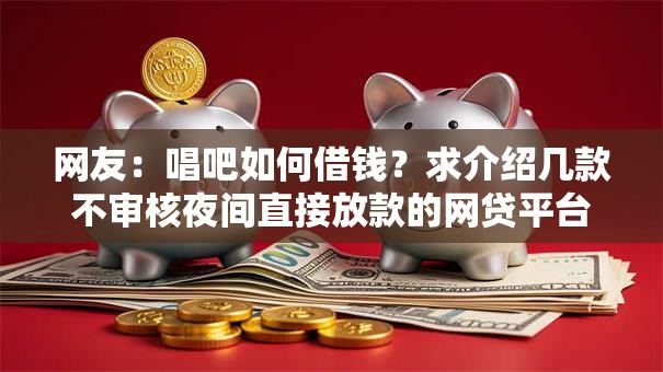 网友：唱吧如何借钱？求介绍几款不审核夜间直接放款的网贷平台