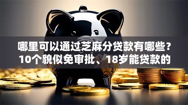 哪里可以通过芝麻分贷款有哪些？10个貌似免审批、18岁能贷款的正规平台合集