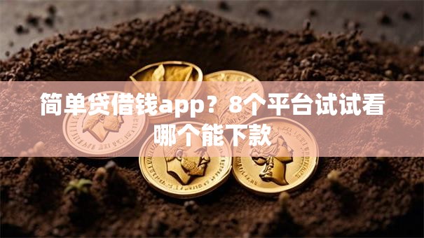 简单贷借钱app？8个平台试试看哪个能下款