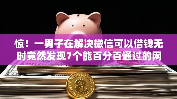 惊！一男子在解决微信可以借钱无时竟然发现7个能百分百通过的网贷平台，事后分享了出来
