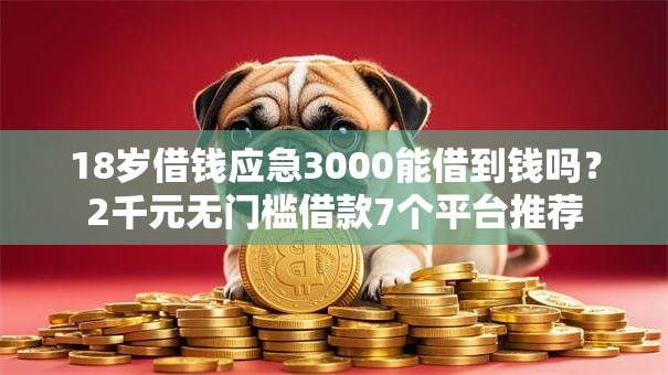 18岁借钱应急3000能借到钱吗?2千元无门槛借款7个平台推荐 18岁借钱应急3000能借到钱吗?2千元无门槛借款7个平台推荐