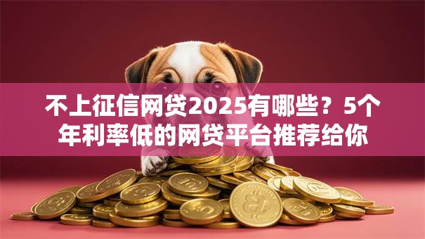 不上征信网贷2025有哪些？5个年利率低的网贷平台推荐给你