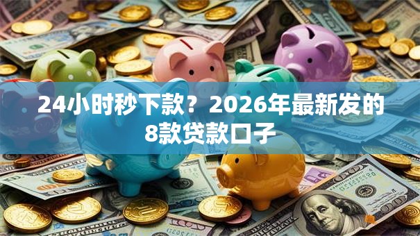 24小时秒下款？2026年最新发的8款贷款口子
