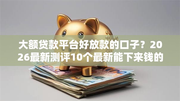 大额贷款平台好放款的口子？2026最新测评10个最新能下来钱的软件
